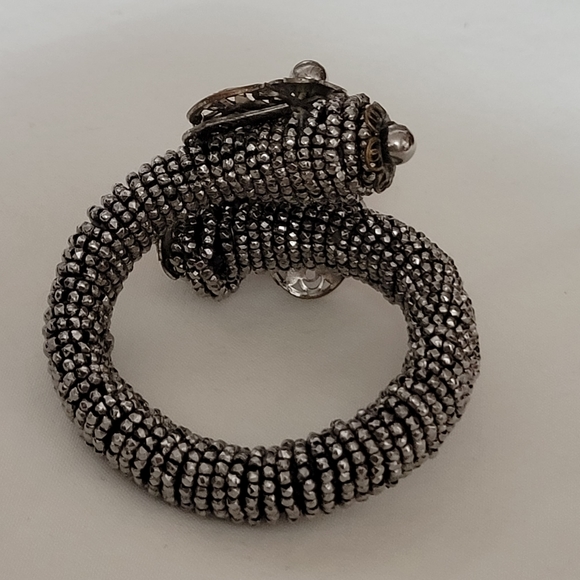 Vintage Filigree Beaded Bracelet - Picture 2 of 3